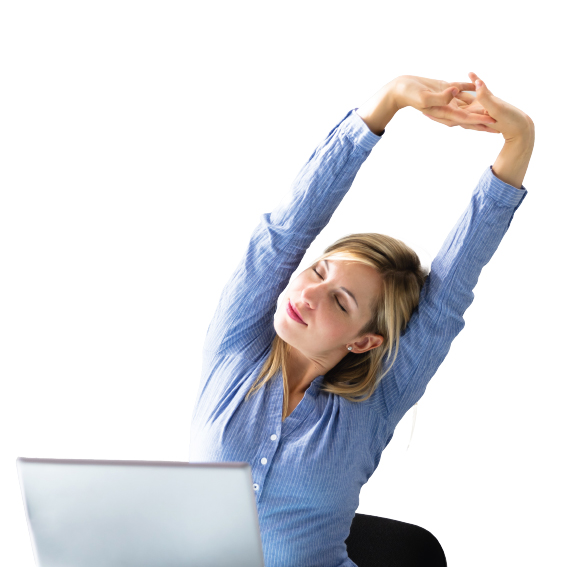 Sedíte správně? Rozhýbejte tělo přímo u pracovního stolu